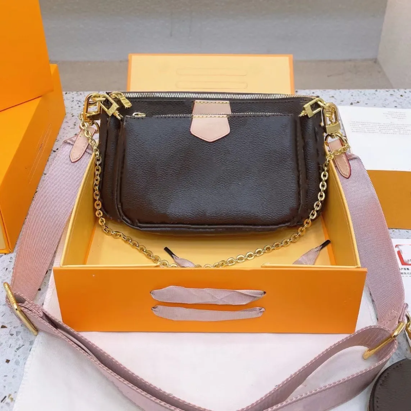 Mahjong Bag Multi Felicie Pochette Flower Bags Top Luxury Designer Shoulder Messenger 3-en-un Femme Bandoulière Cosmétique Maquillage Porte-monna