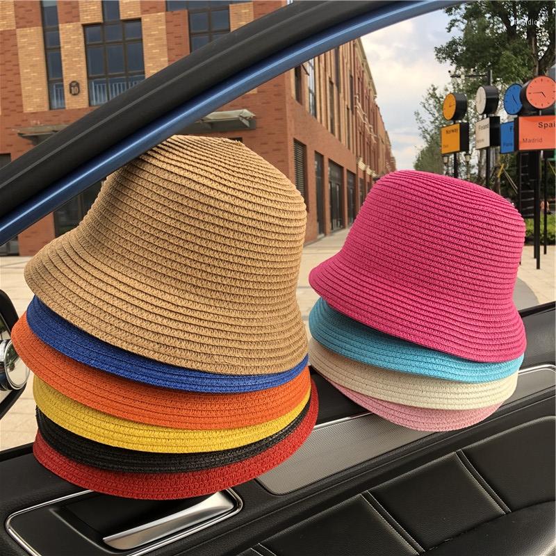

Wide Brim Hats Summer Paper Straw Hat Fashion Casual Panama Beach Multicolor Fedora Breathable Sun For Women Cape, White