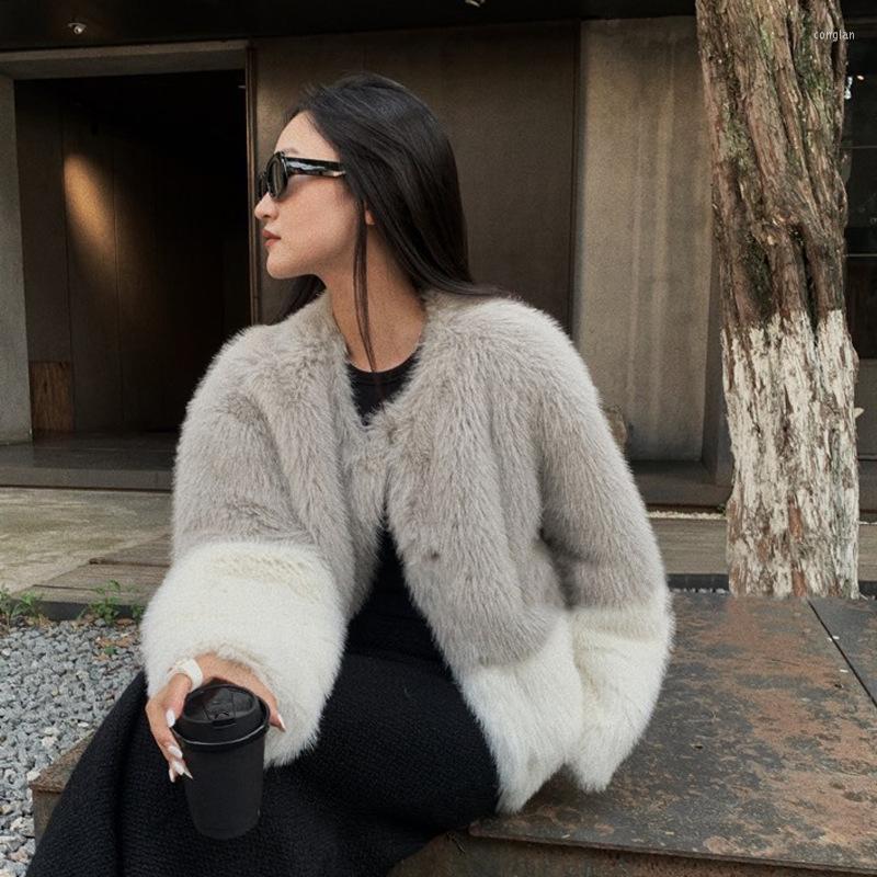 

Women' Fur Environmental Protection Mao Autumn And Winter Coat Girl