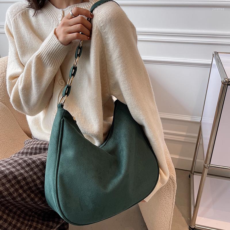 

Evening Bags High Quality Women Nubuck Pu Leather Handbags Large Capacity Shoulder Tote Designer Crossbody For Messenger Bag, Green
