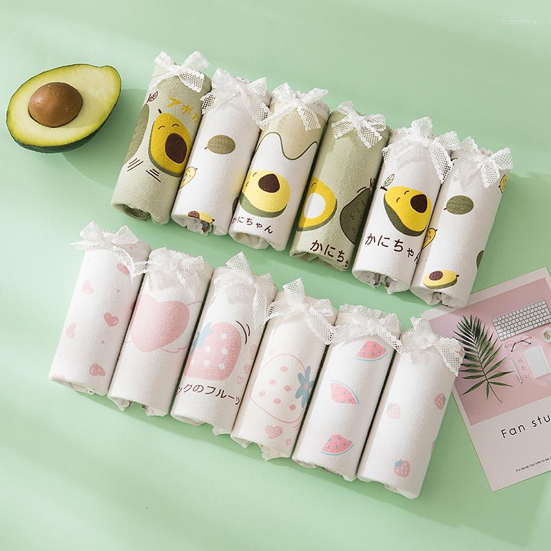 

Women's Panties 6PCS For Women Girls Underwear Cotton Cute Briefs Sexy Lingerie Cueca Calcinhas Underpant Female Plus Size Panty, Beige