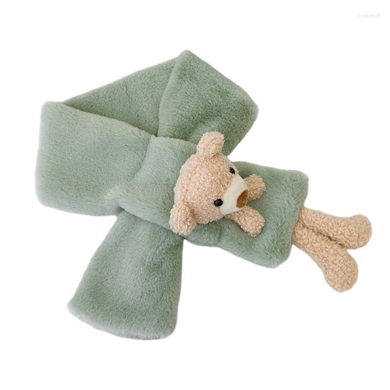 

Scarves Scarf Kid Autumn And Winter Cute Candy Color Plush Thick Warm Solid Drop