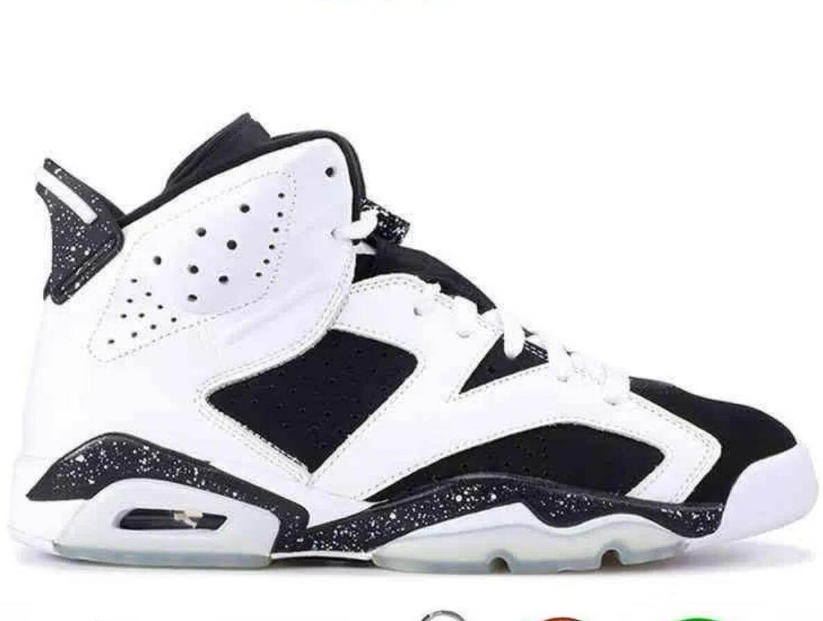

With box Jumpman 6 Basketball Shoes 6s oreo Mens Trainers Sports Sneakers Size 6 6.5 7 7.5 8 8.5 9 9.5 10 10.5 11 11.5 12 12.5 13 13.5