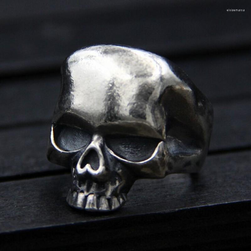 

Cluster Rings Retro Thai Silver Skull Ring Men Models Personalized Original Design