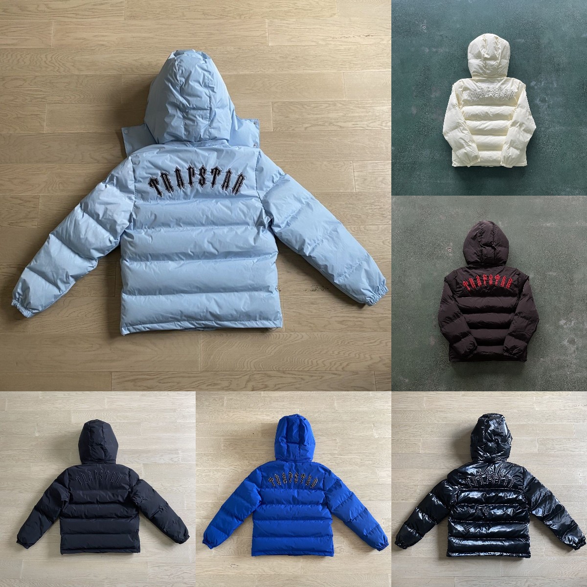 

Trapstar Puffer Jacket Designer Decoded Hooded Down Jackets Doudoune Trapstars Winter Fashion Thick Warm Parka Homme Giacca Windproof Outdoor Coat Removable Cap, 11 ladies short style