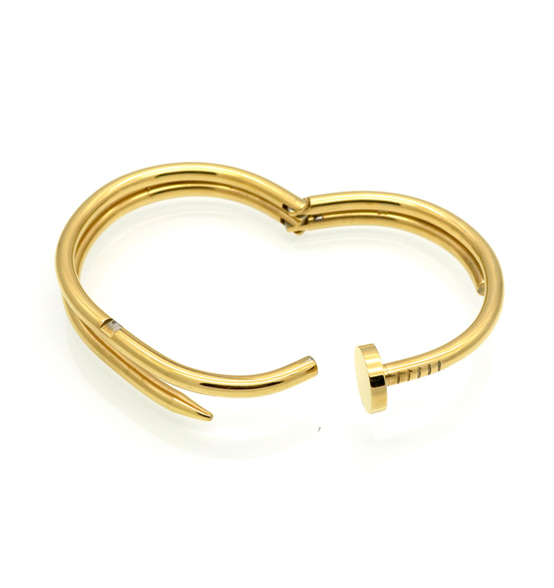 

nail bracelet charm bracelets bangle Wome Platinum jewelry silver chain unisex Steel Sterling mens love angel cuff rose screw diamond man bracelt