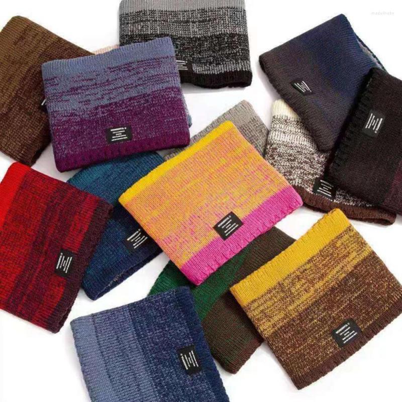 

Scarves Fleece Ring Winter Scarf Neck Warmer Thick Cashmere Handkerchief Ski Bandana Knitted Warm Plush And Thicken