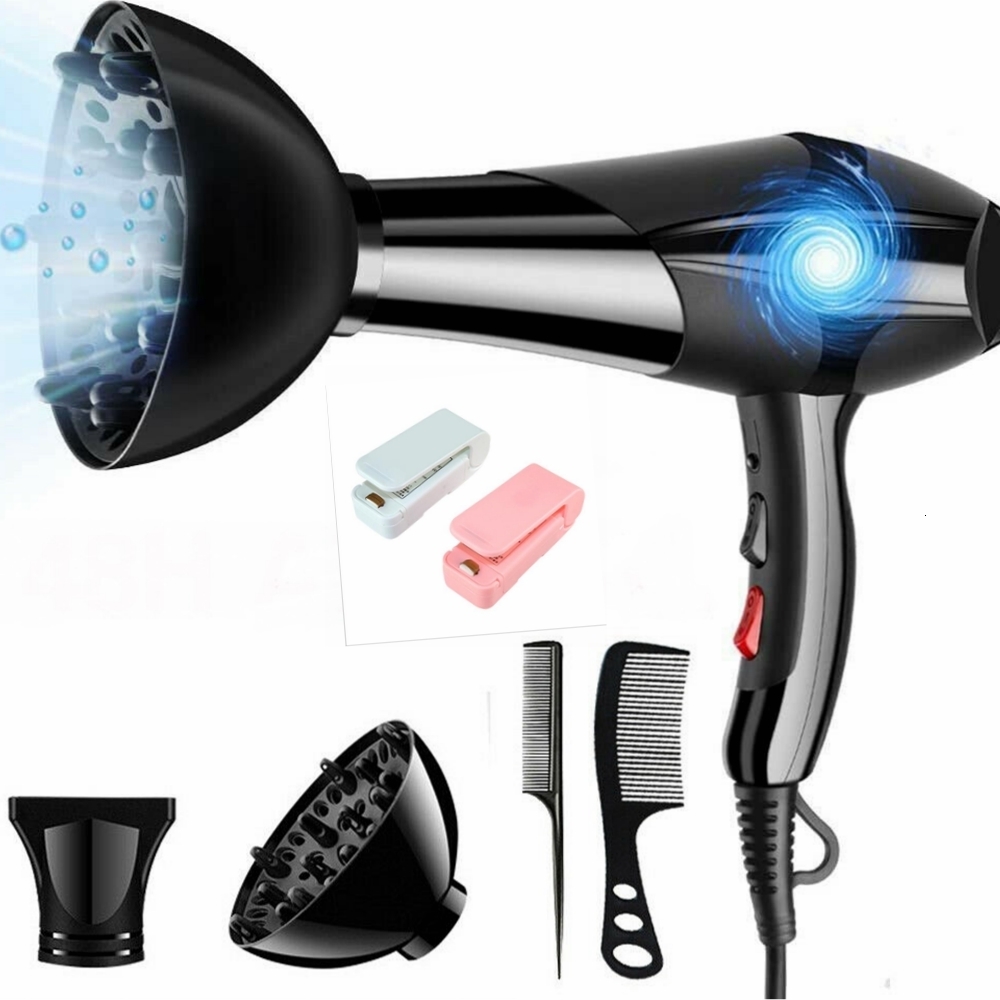 

Hair Dryers 100240V Professional Hair Dryer Strong Power Barber Salon Styling Tools Cold Air 5 Speed Adjustment Hair Electric Blower 221206