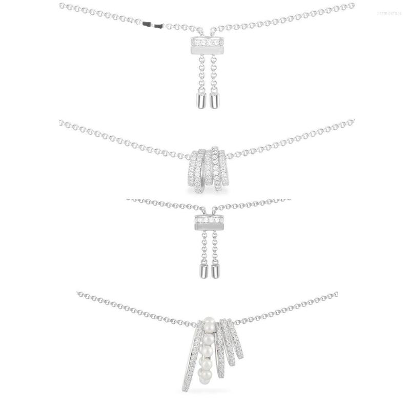 

Pendant Necklaces High Quality Adjustable White Pearl Necklace Fashion Round Choker Party And Wedding Jewelry Store