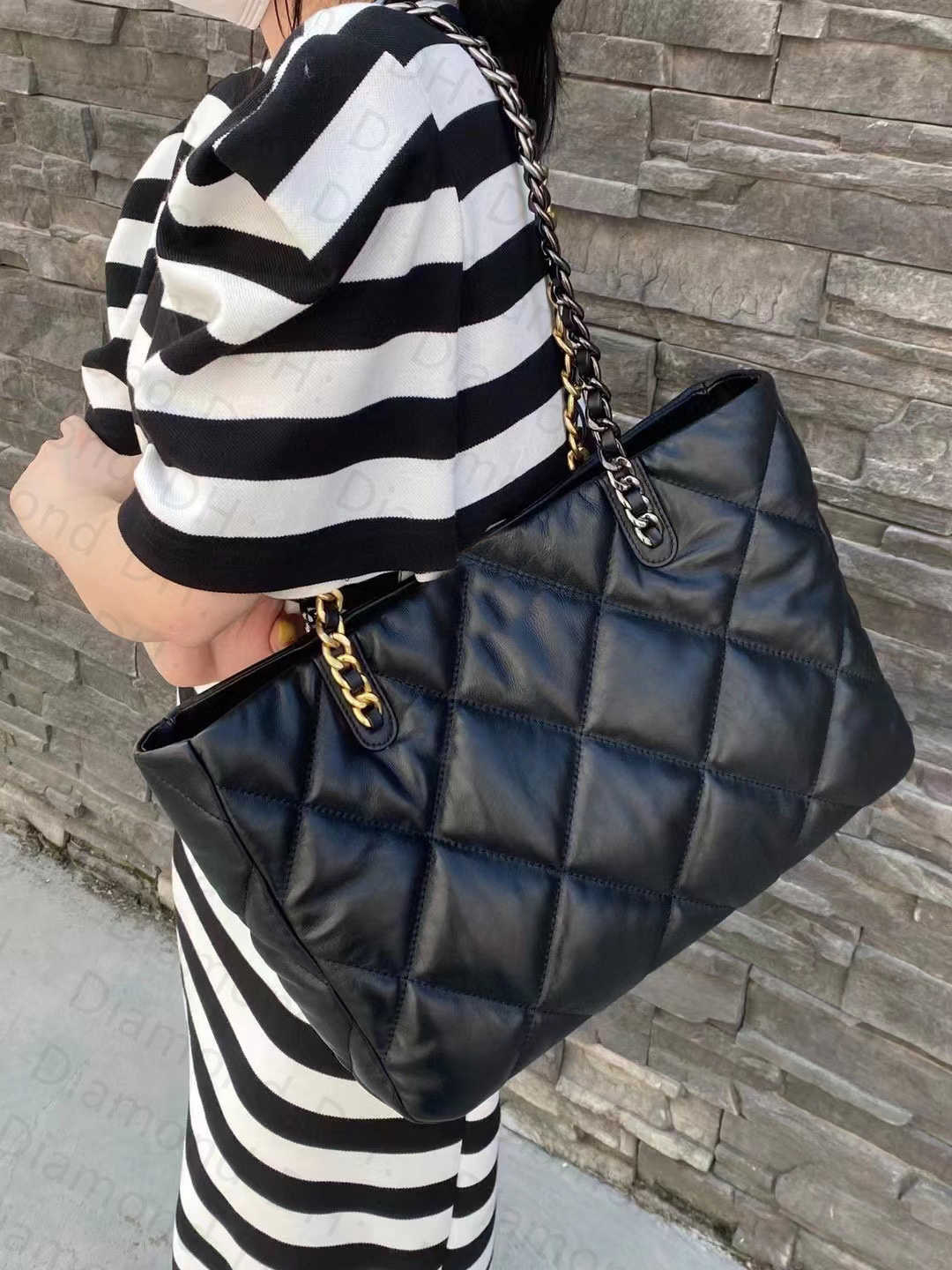 

CC Wallets Luxury designer Shopping Bag Totes Large capacity Genuine Leather Diamond Lattice Handbags Women Designer Shoulder Crossbody