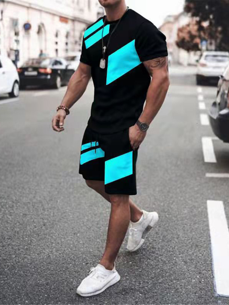 

Men's Tracksuits Summer Tracksuit Solid Color T-ShirtShorts Casual Stylish Sweatsuit Set Outfits Sports Jogging Suit Oversized Clothing 221206, Ts1144