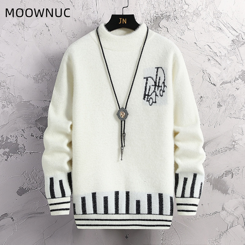 

Men's Sweaters Autumn And Winter Men'S Fashion Trend Comfortable Casual High Quality Loose Thickening Warm M-3XL 221206, Black