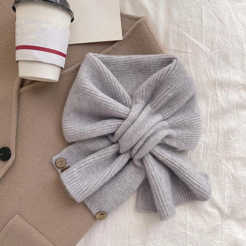 

Scarves Great Winter Scarf Cross Cold-proof Neck Wrap Solid Color Women