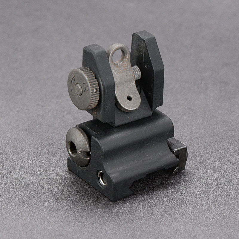 

Hunting Accessories AR15 M16 Rear Flip Up Rear Sight 20mm 1913 Picatinny Rail Base