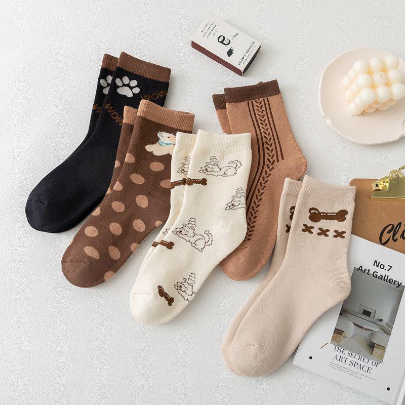 

Women Socks Winter For 2022 High Quality Cotton Thick Cute Bear Japanese Style Warm Terry Girls Sock, Beige