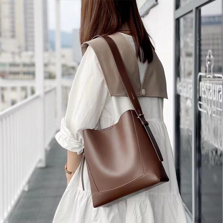 

Evening Bags Luxury Quality Genuine Brand High 2023 Trendy Cowhide Women's Bag Messenger Versatile Summer Texture Broadband Single, Black