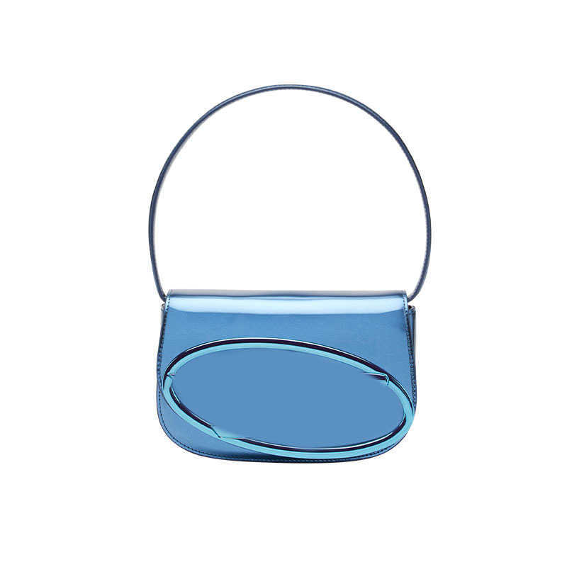 

D Shoulder Bags Luxury Women Top Handle handbags Purse Half Round Design Leather Underarm Flap Denim Shoulder Bag Fashion Handbags 2 sizes 220616