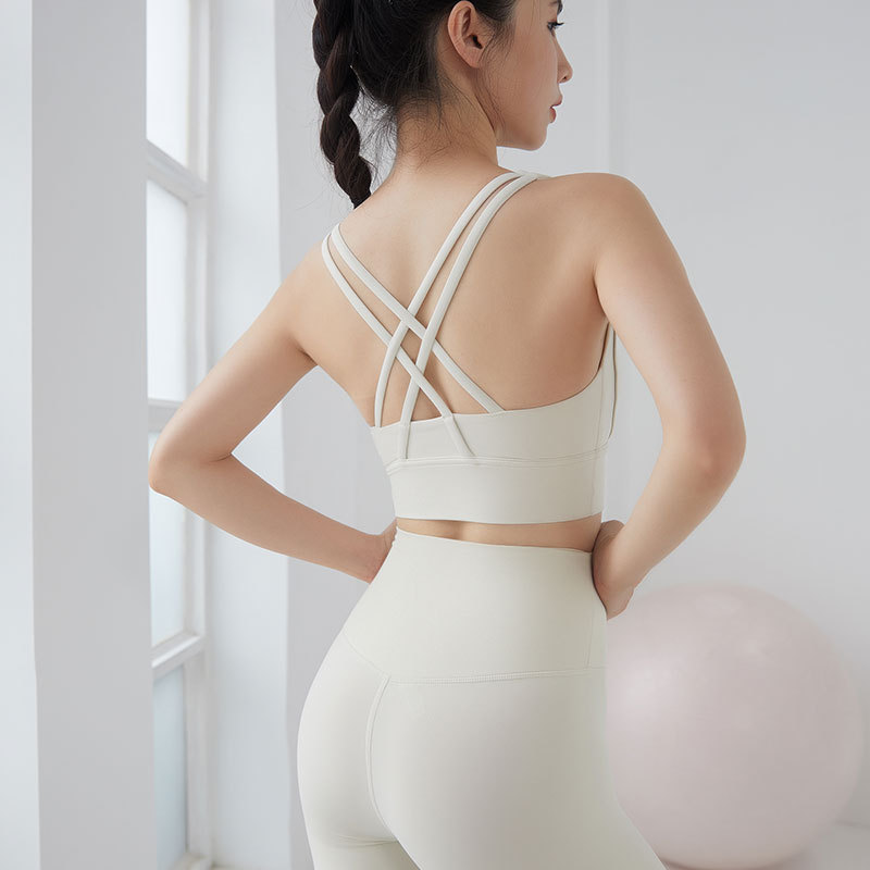 Pantalon deux pièces pour femmes Automne et hiver nouveau costume de yoga d'exercice nu pour les femmes Europe et Amérique mode transfrontalière