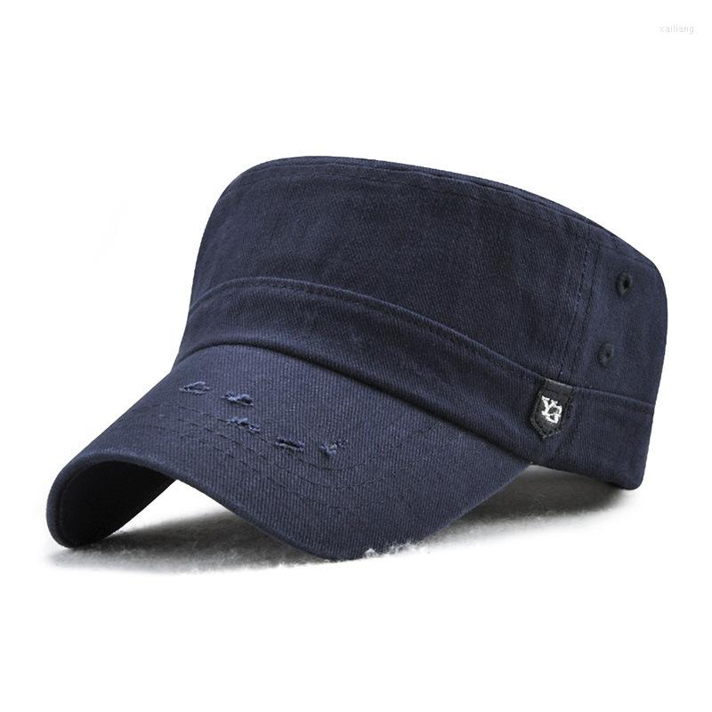 

Berets 2022 Stylish Women And Men Flat Caps Old Worn Broken Cap Outdoor Hat Sports Sunshade Military 13603, Black