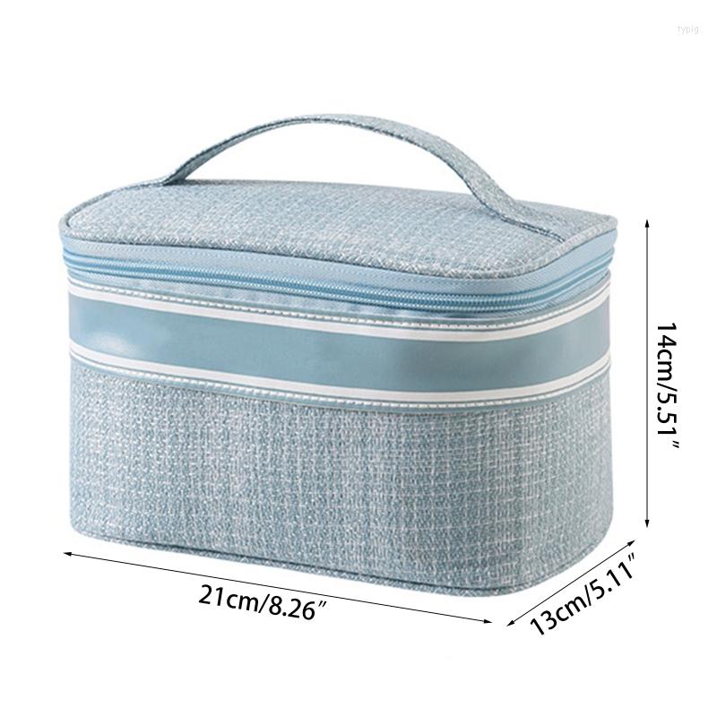 

Cosmetic Bags M6 High Capacity Women Bag Waterproof Toiletry Makeup Travel Zipper Beauty Case Organizer Pouch With Handle For
