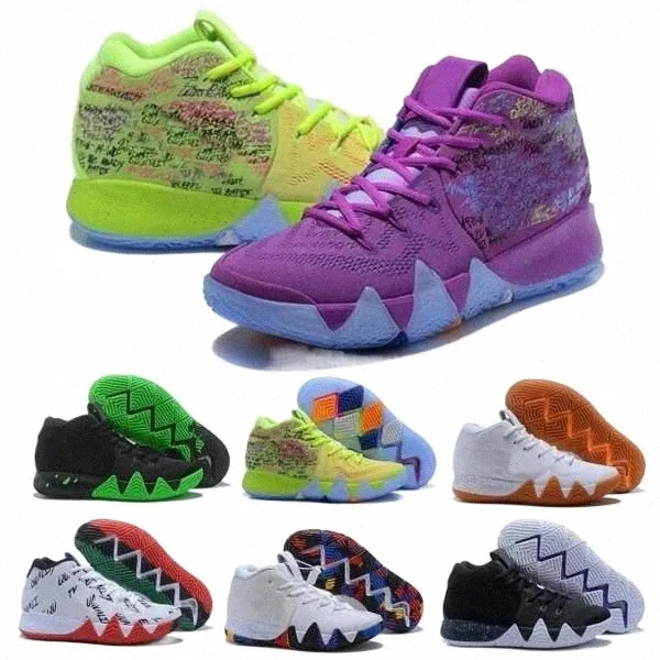 

kyrie Men Basketball Shoes 4 4s Confetti Ankle Taker Halloween Bhm Equality Mamba Light Purple Mans Classic Trainers Sneakers