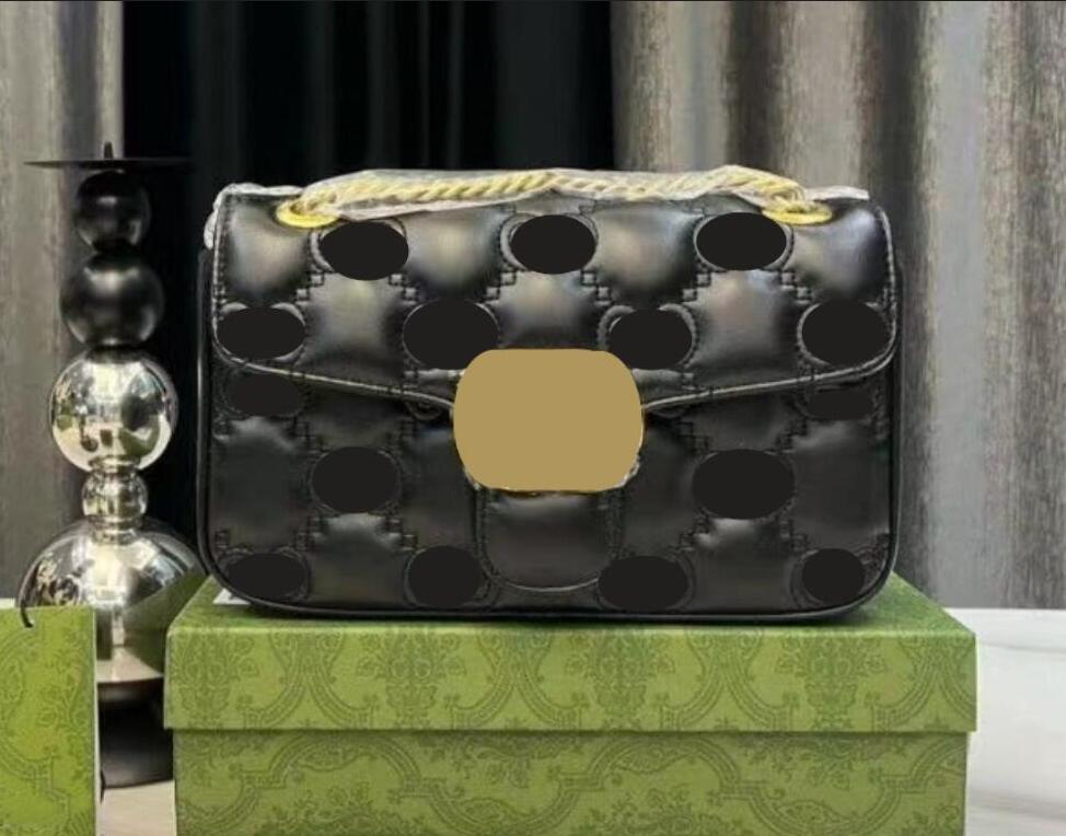 

designer bags handbag Classic 3 Size Cross body Real Genuine tote bag leather With Serial Number High Quality Women Fashion Marmont With box, 18cm