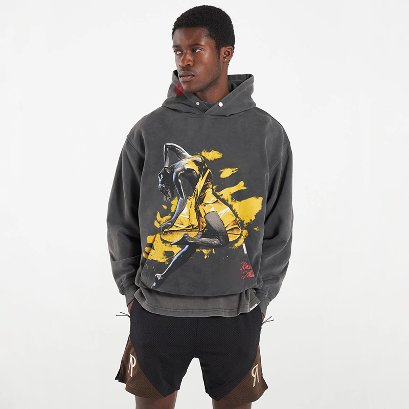 

22FW Men' Women EVERY ROSE VINTAGE Hoodies Golden Lady Printed Hooded Pullover Autumn Winter High Street Trend Fashion Casual Sweater Sweatshirt TJAMMWY21, Black