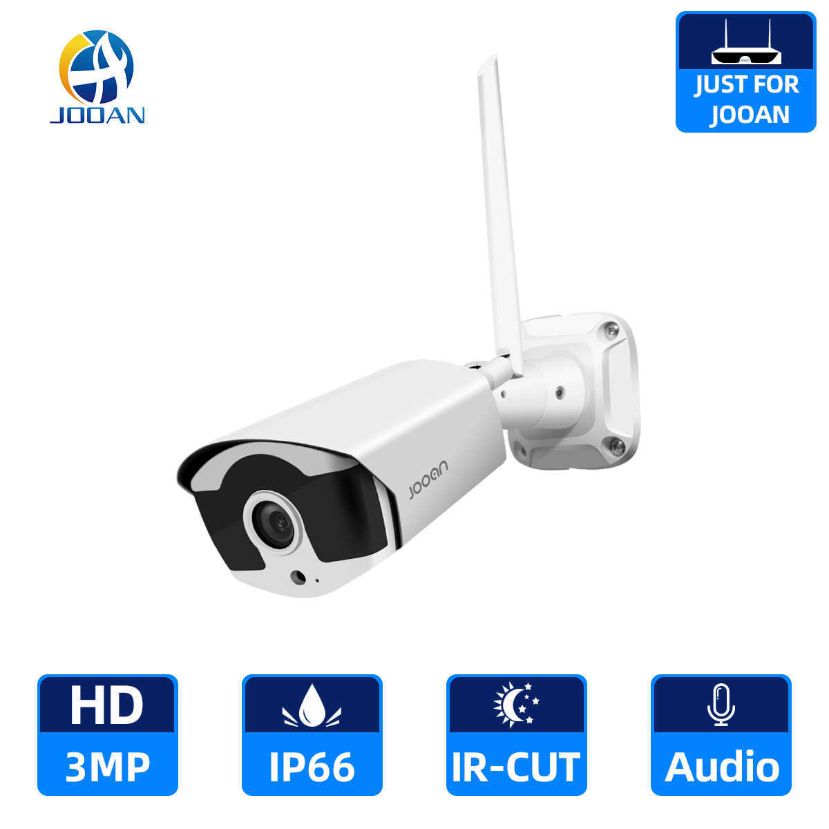 

IP Cameras Wifi IP Camera 3.0MP Outdoor Infrared Night Vision Security Video Surveillance Audio Recording Wireless Camera for Jooan NVR T221205