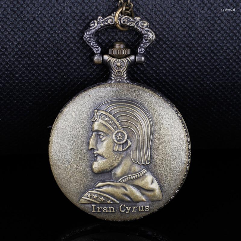 

Pocket Watches Bronze Engine Mens Quartz Watch Retro Necklace Pendant Chain Gifts For Women With Train Accessory Male