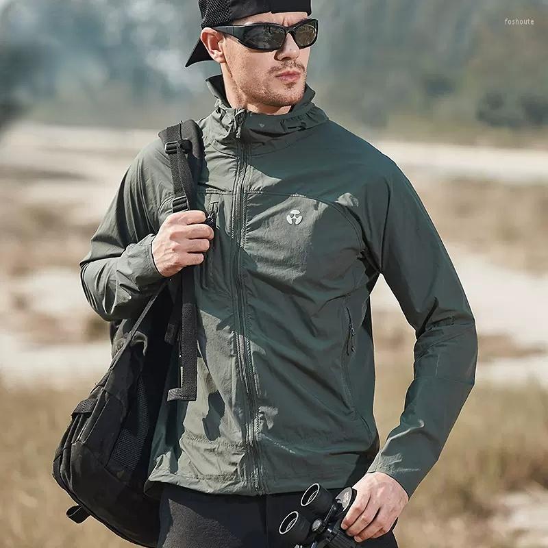 

Men' Jackets Style Couple' Ultra-thin Ice Silk Fast Drying Outdoor Sports Elastic Skin Coat Fishing Sunscreen Windbreaker, Black