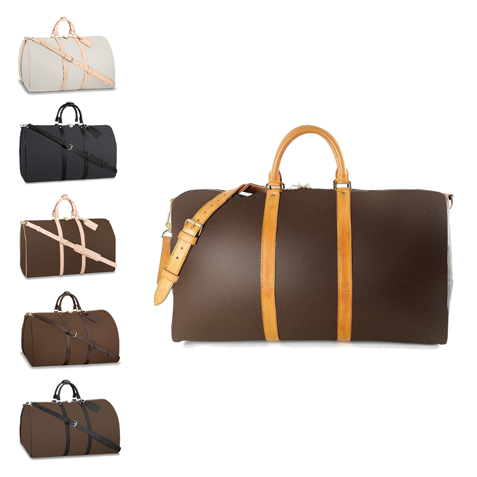 

Women's men Crossbody Duffel Bags M41414 M56714 Genuine Leather quality tote fashion travel duffle Shoulder Bag Purse Luxury Clutch Designer Handbags gift hobo bags, Damier azur