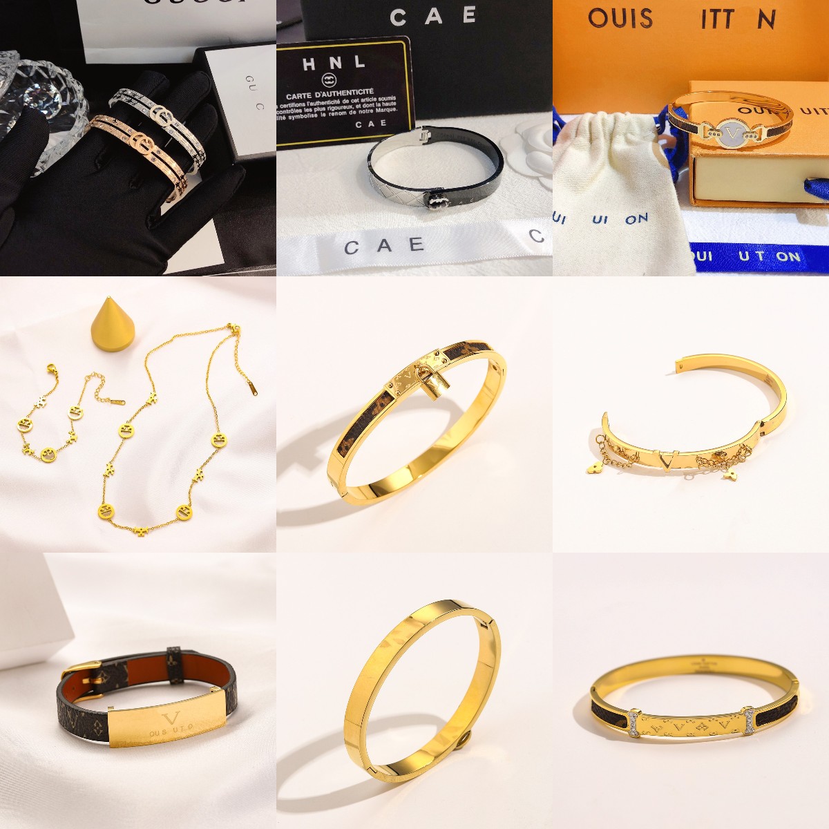 

Fashion 18k Rose Gold Bangle Luxury Designer Bracelet Women Love Diamond Pearl Bracelet Popular Brand Jewelry Couple Family Accessories Premium Gift