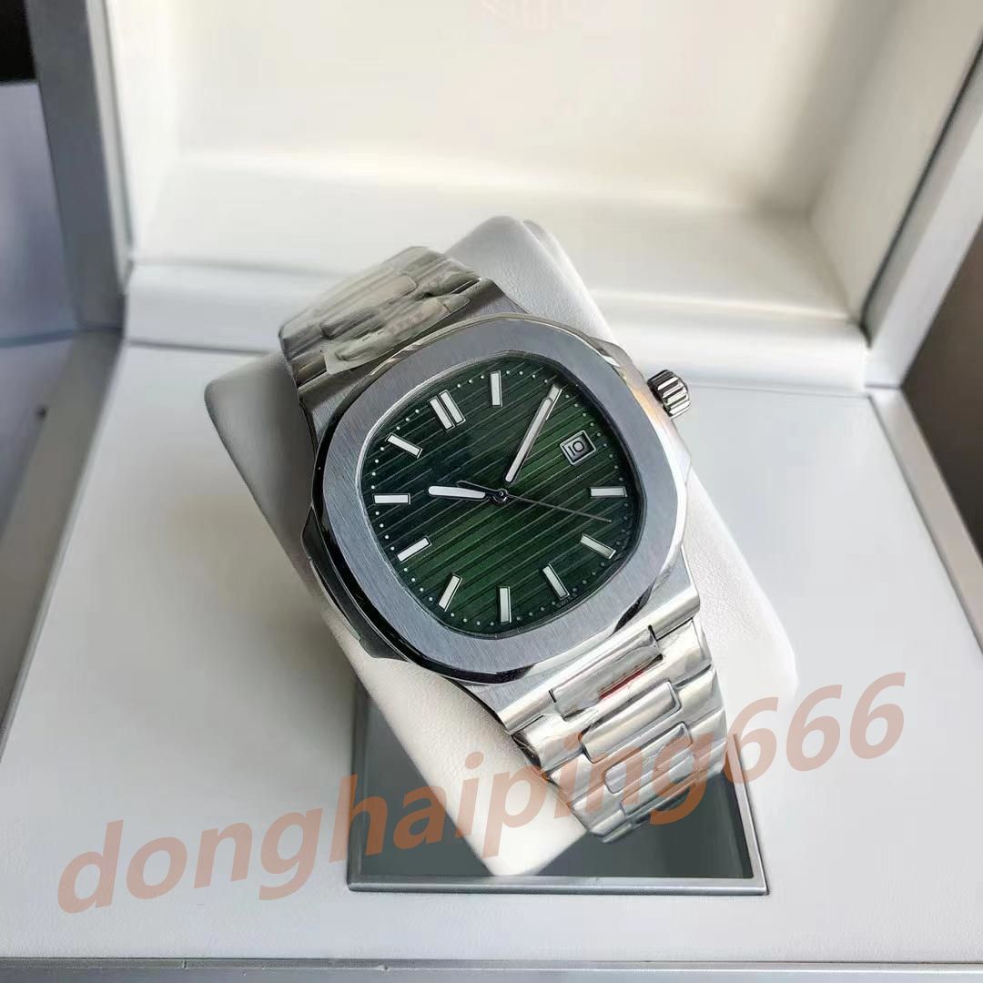 

U1 Top-grade AAA 2022 New Nautilus Men's Automatic Luxury Watch 5711 Series Green Dial Silver Stainless Steel Strap, 50m waterproof