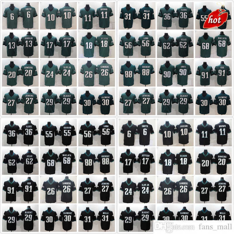 

Football Philadelphia''Eagles''New Jerseys 27 Jenkins 29 Maddox 30 Clement 31 Mills 36 Ajayi 56 Long 62 Kelce Jersey''Nfl MAM, Choose number on picture