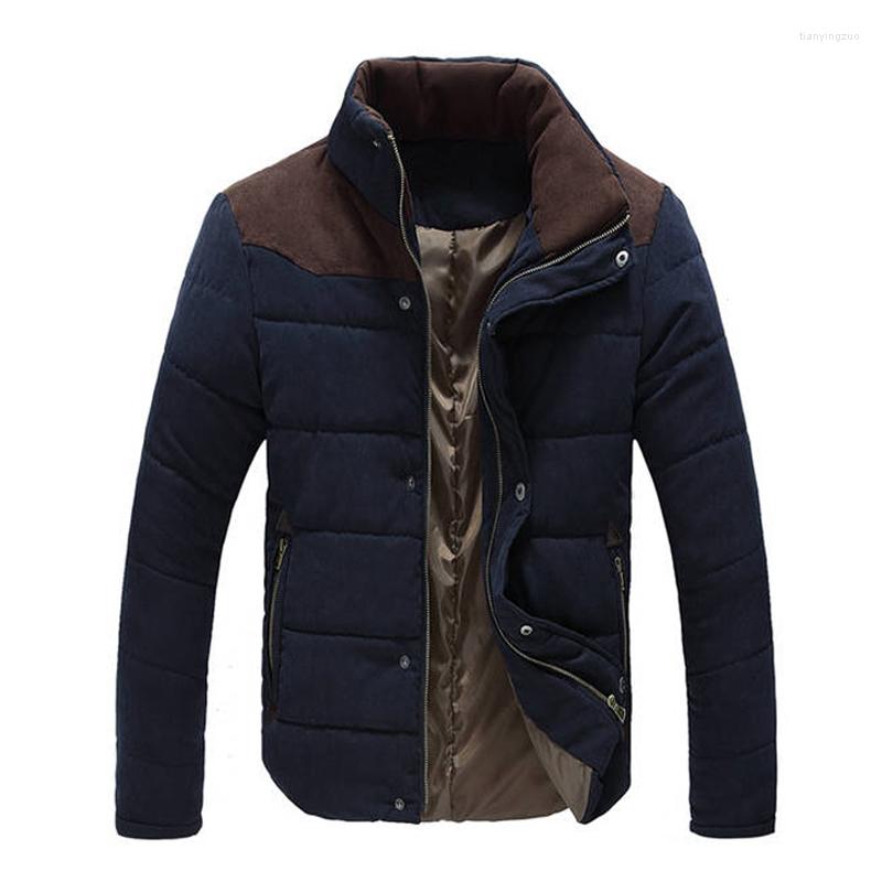 

Men's Jackets Jacket Men Thick High Quality Autumn Winter Warm Outwear Brand Coat Casual Solid Male Windbreak -3XL, Blue