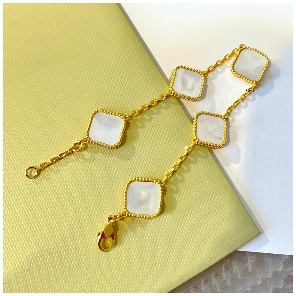 

Clover Bracelets Clovers Bracelet Chain White Gold Diamond Bangle Links Best Friend Braclets Kupferarmband New Bangles Chains Shamrock Braclet Pulsera De Trebol