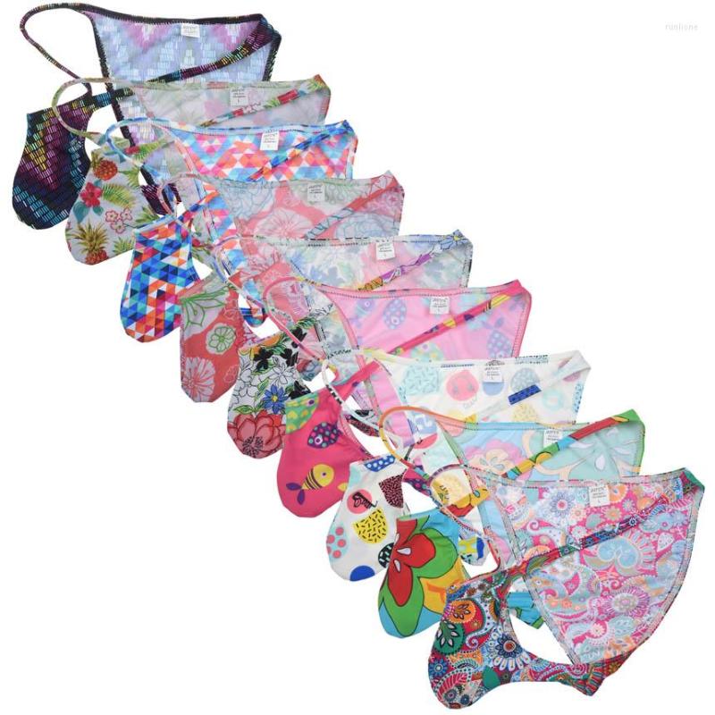 

Underpants Men's Underwear Briefs Colorful Printed Low Waist Brazilian Bikinis Sexy Masculino, Sakura