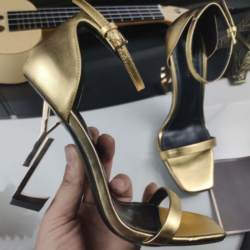 

Women's formal dress professional high heels luxury brand sandals dress shoes red soles wedding party Rosalie calf leather sling ankle strap black submarine dunks, 10