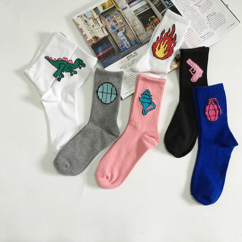 

Men's Socks 2022 Cotton Male And Female Personality Cartoon Harajuku Style Wild Fun Casual, Black