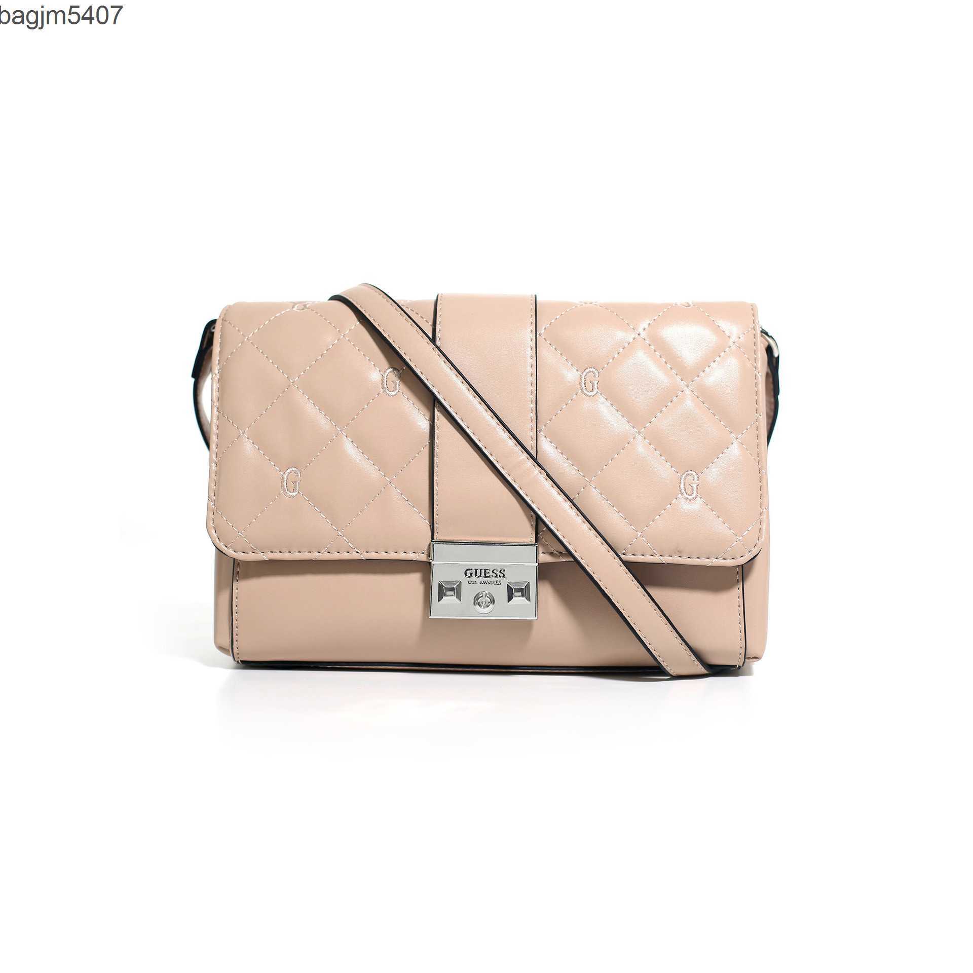 

2023 Latest Hand bag Store Discounts Are 55% Gs Women's Bag City Simple and Delicate Rhombic Splice Printed Flip Lock Single Shoulder, Pink7