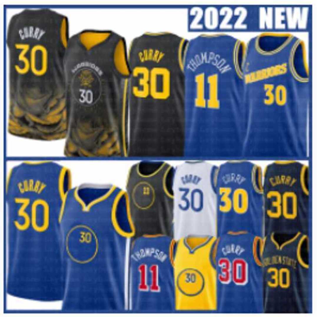 

Vintage Stephen Curry Klay Thompson Basketball Jerseys Draymond Green Andrew Wiggins Poole Warriores 2022 2023 City Shirt Edition Blue Black Jersey 30 11 23, As