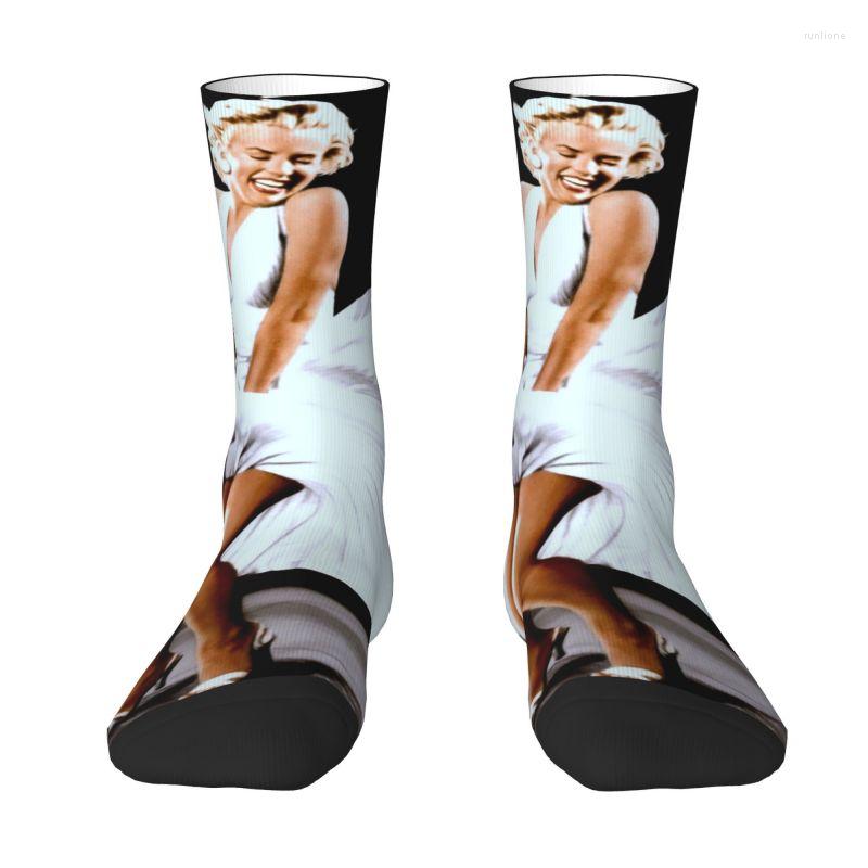 

Men's Socks Marilyns Monroe Men's Crew Unisex Novelty 3D Printing Scene Of Her Skirt Blowing Up Print Dress