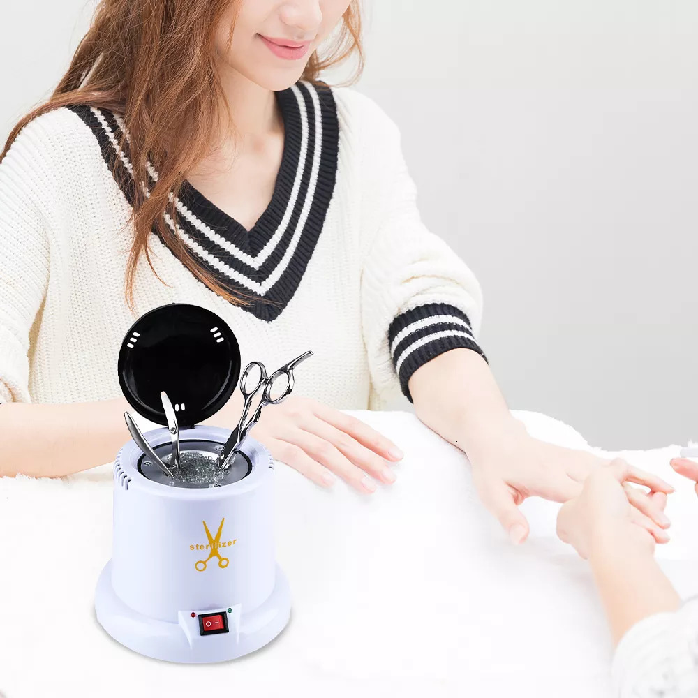 

Other Items Art Metal Tool Sterilization Cup Sterilizer Scissors Sterilizer Equipped with Quartz Sand Disinfection Tool for Foreign UV 221206