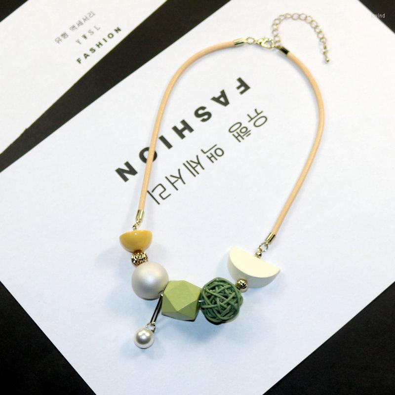 

Pendant Necklaces Promotion Bead Women ChunkyTrendy Simple Fashion Jewelry Statement Necklace Gift For Girl Handmade Accessories