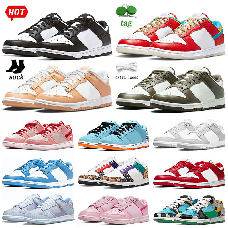 

hot low casual shoes for men womens flat sneakers los angeles medium olive purple pulse panda triple pink unc harvest moon fruity pebble designer trainer big size us 13, B26 36-45 union blue