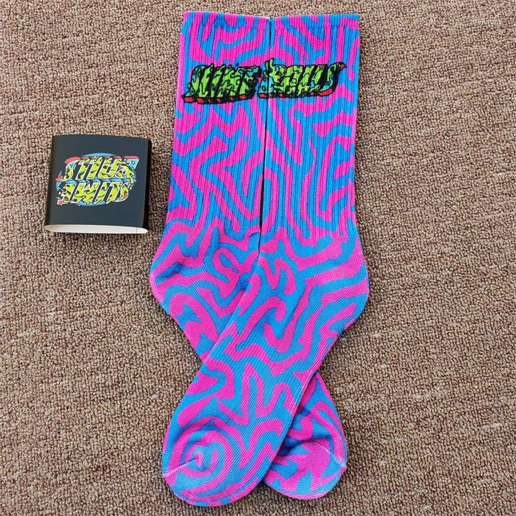 

Men's Socks Men High Top Skateball Street Printed Trendy Women Sport Sock Cotton