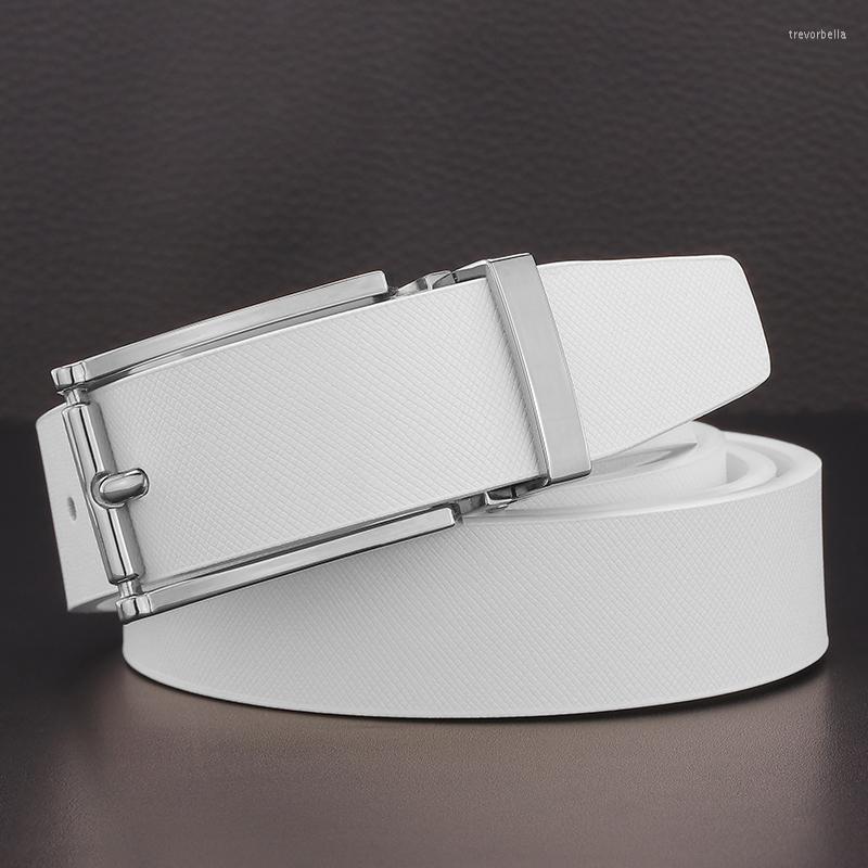 

Belts White Belt Casual High Quality Pin Buckle Designer Genuine Leather 2.8 Cm Wide Narrow Cintos Masculinos