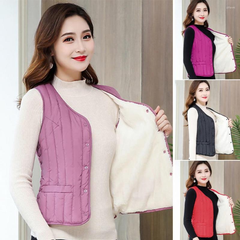

Women's Vests Functional Fleece Vest Coldproof Comfortable Comfy Sleeveless Women Coat Thermal Everyday Wear, Black