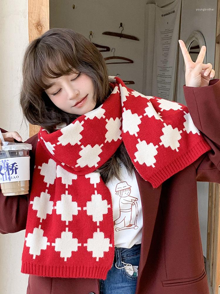 

Scarves Imitation Cashmere Women Scarf Winter Preppy Style Scarve Pashmina Mujer Foulard Bufanda Christmas Wrap Shawl Men