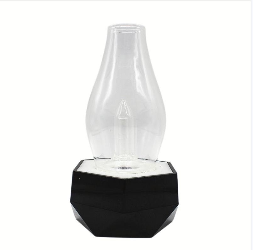 

Bong Hookah set with light charging base vaporizer wax oil electric dab rigs water bongs Electronic atomizer USB glass device